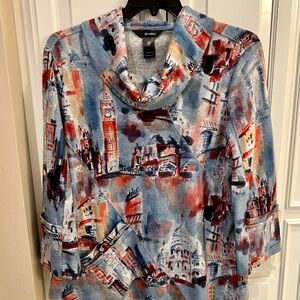 Ali Miles London Cityscape Top, Size L